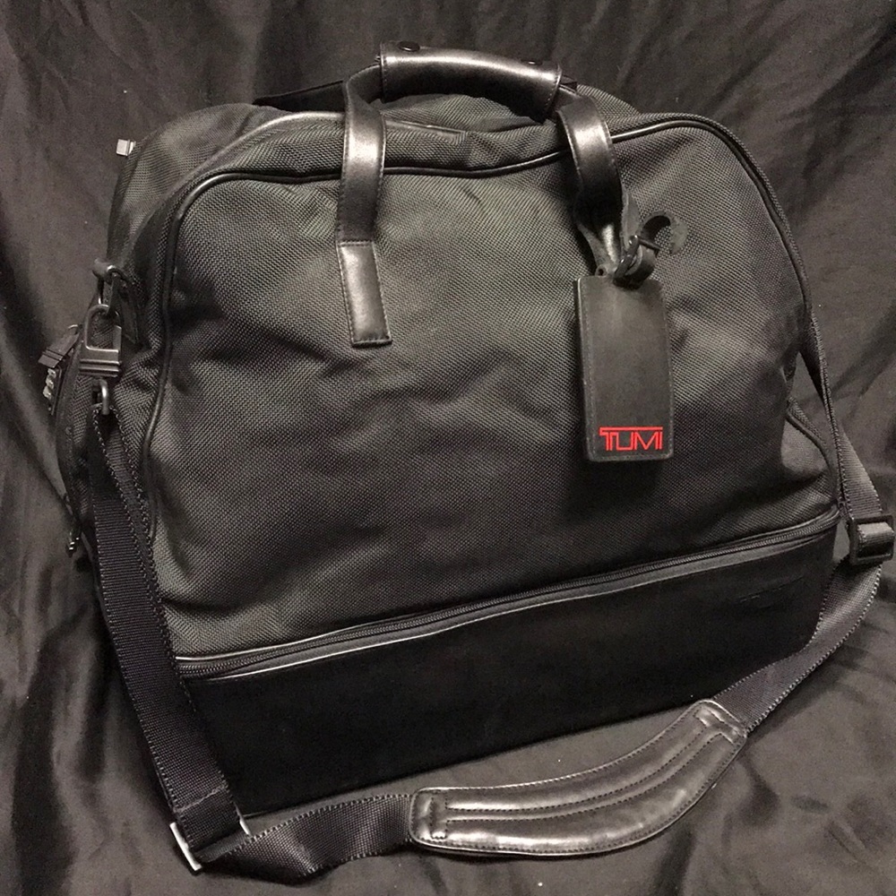 TUMI canvas leather duffel bag 43066d3 luggage